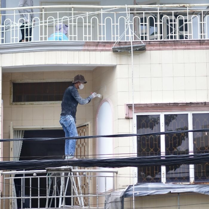 Entreprise Charles Peintre chantier peinture extérieure